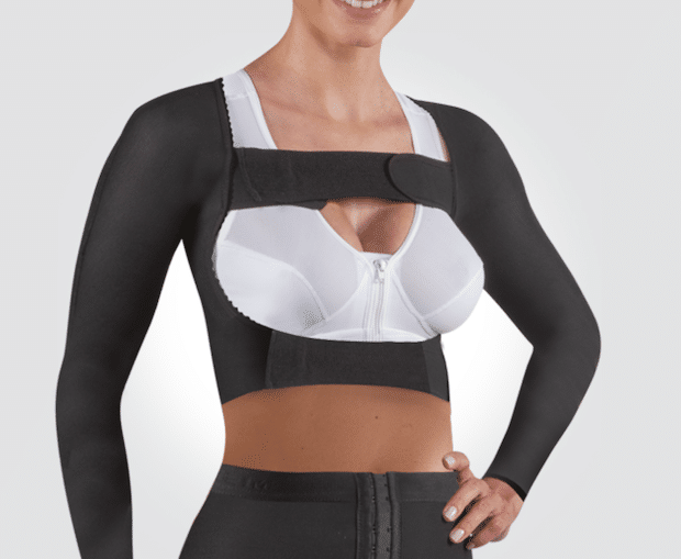 Vêtement de contention des bras à porter après la liposuccion pendant 15j à 3 semaines selon les cas (manchette compressive)
