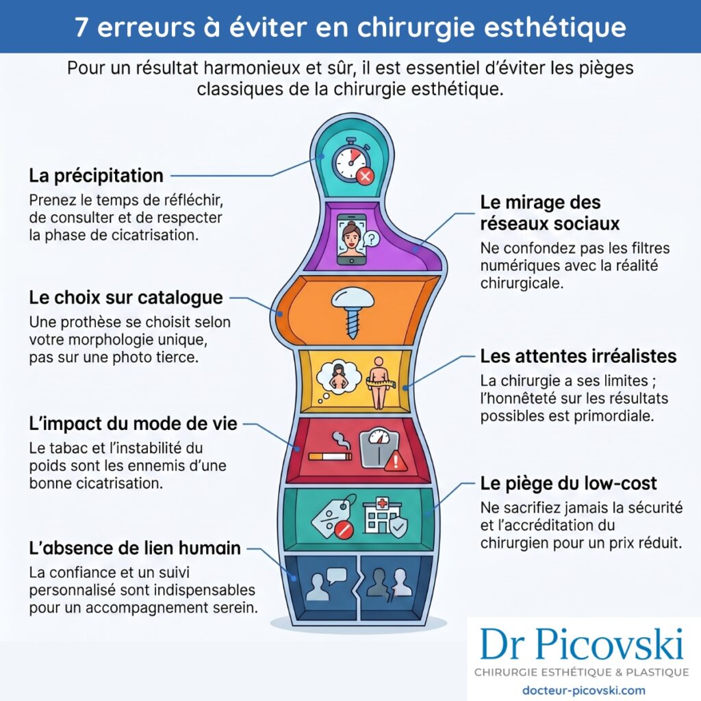 erreurs à éviter en chirurgie esthétique